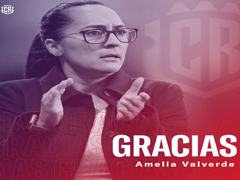 Amelia Valverde tuvo un rendimiento del 43% al frente de la Selección.