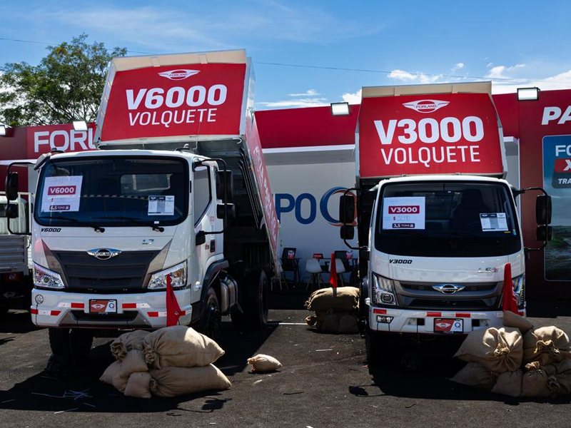 La marca de vehículos de trabajo incorpora a su portafolio de camiones con batea y furgones dos nuevos volquetes: los Forland V3000 y V6000.