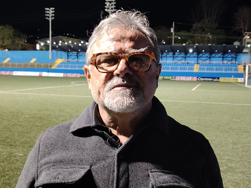 Geovanni Vargas técnico de Dimas Escazú hace un análisis tras derrota de su equipo ante Sporting FC